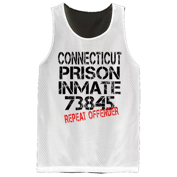 Halloween Connecticut Prisoner Party Costume Mesh Reversible Basketball Jersey Tank