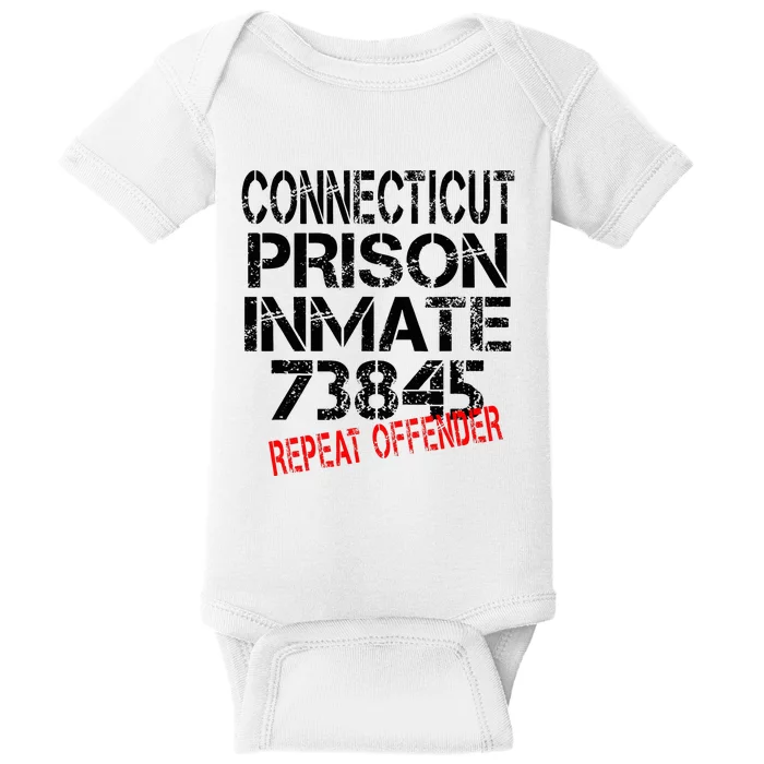 Halloween Connecticut Prisoner Party Costume Baby Bodysuit