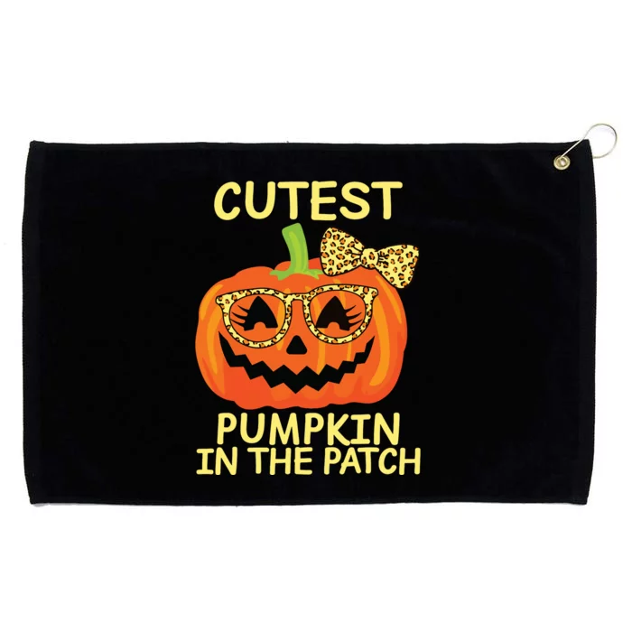 Halloween Cutest Pumpkin In The Patch Girl Halloween Pumpkin Grommeted Golf Towel