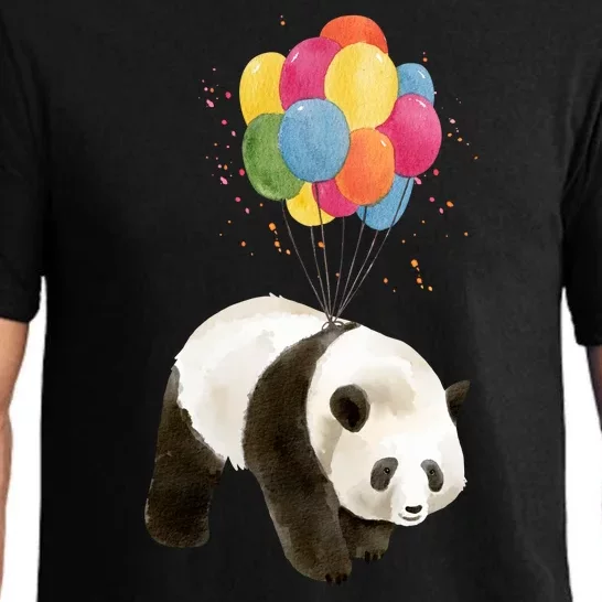 Happy Celebration Panda Balloon Pajama Set