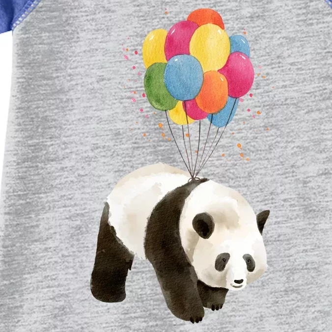 Happy Celebration Panda Balloon Infant Baby Jersey Bodysuit