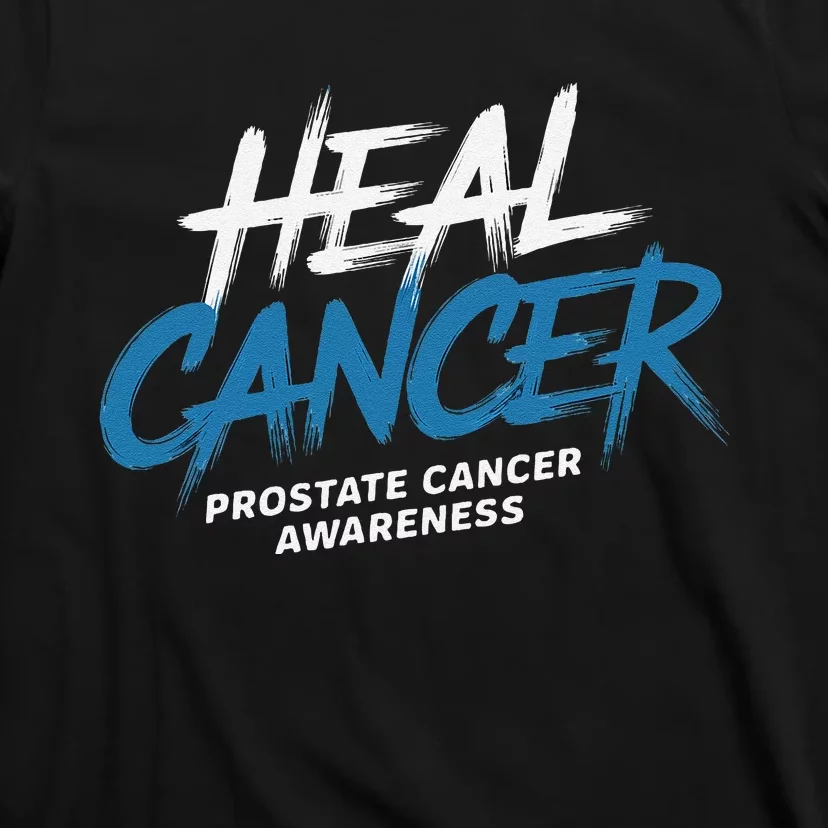 Heal Cancer Prostate Cancer Awareness Month Ribbon T-Shirt