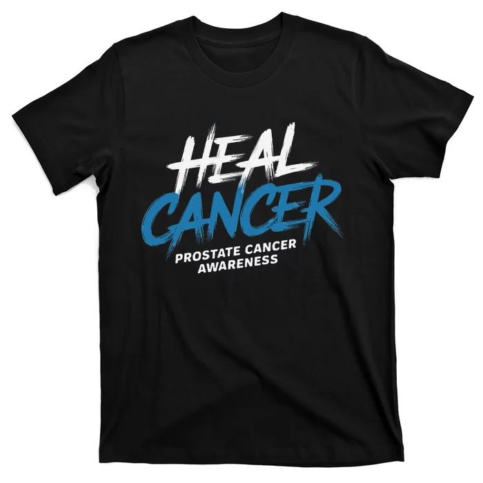 Heal Cancer Prostate Cancer Awareness Month Ribbon T-Shirt