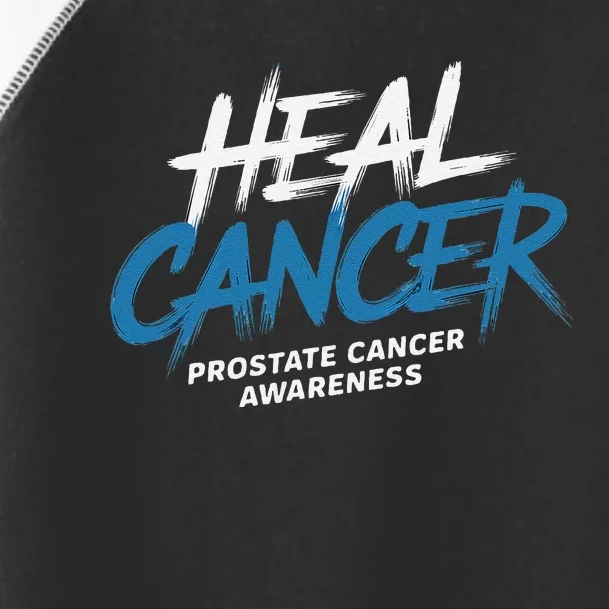 Heal Cancer Prostate Cancer Awareness Month Ribbon Toddler Fine Jersey T-Shirt