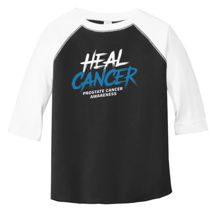 Heal Cancer Prostate Cancer Awareness Month Ribbon Toddler Fine Jersey T-Shirt