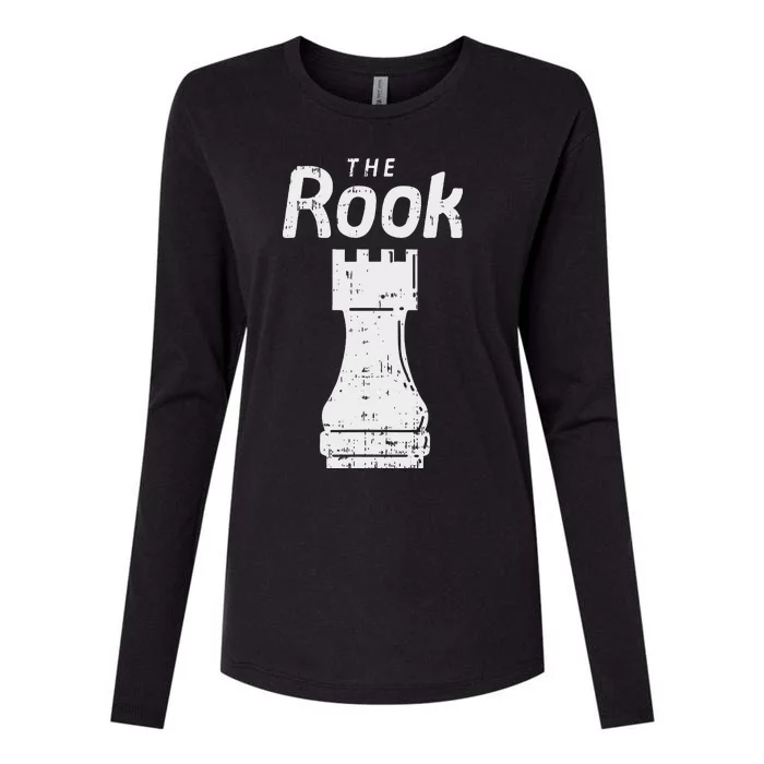 Halloween Chess Piece The Rook Matching Costume Womens Cotton Relaxed Long Sleeve T-Shirt