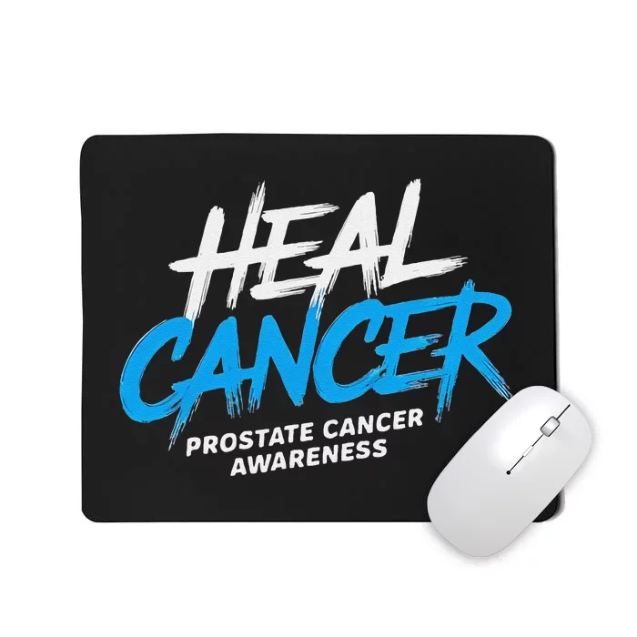 Heal Cancer Prostate Cancer Awareness Month Ribbon Mousepad