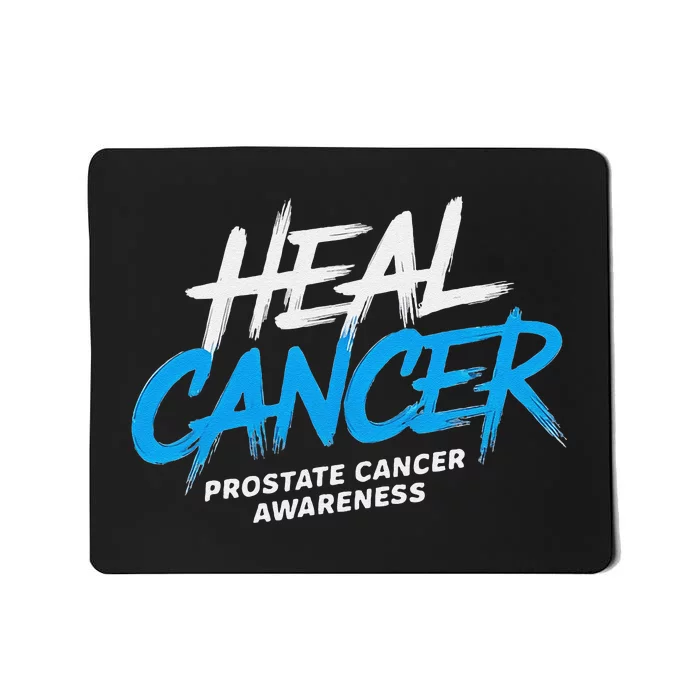 Heal Cancer Prostate Cancer Awareness Month Ribbon Mousepad