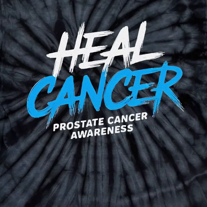 Heal Cancer Prostate Cancer Awareness Month Ribbon Tie-Dye T-Shirt