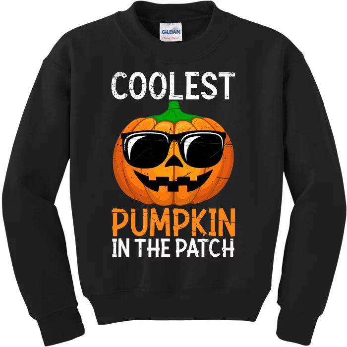 Halloween Coolest Pumpkin In The Patch Kids Sweatshirt