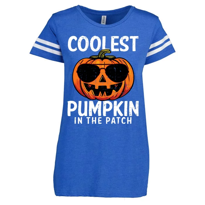 Halloween Coolest Pumpkin In The Patch Enza Ladies Jersey Football T-Shirt