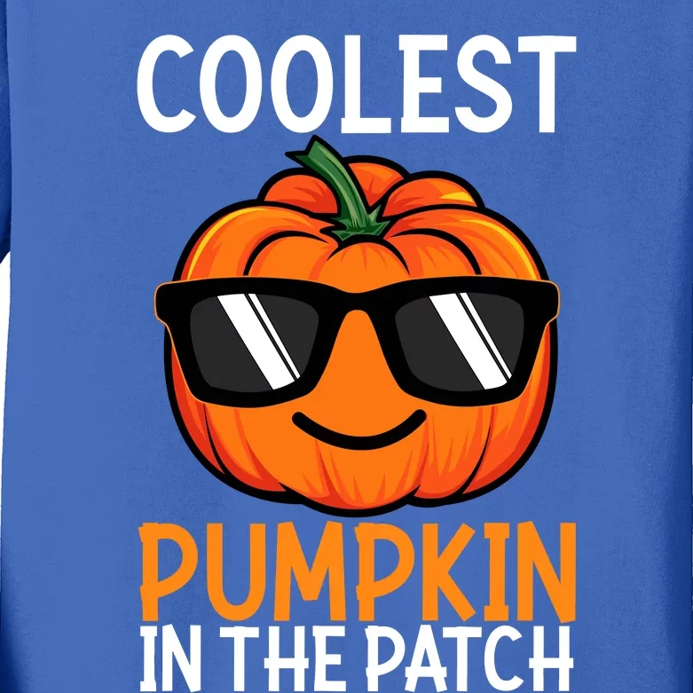 Halloween Coolest Pumpkin In The Patch Kids Long Sleeve Shirt