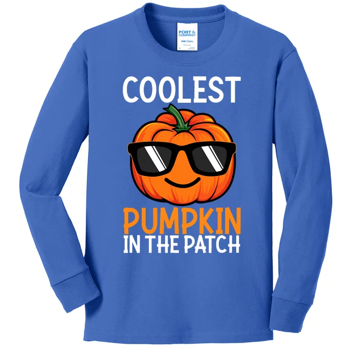 Halloween Coolest Pumpkin In The Patch Kids Long Sleeve Shirt