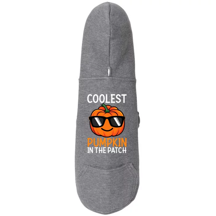 Halloween Coolest Pumpkin In The Patch Doggie 3-End Fleece Hoodie