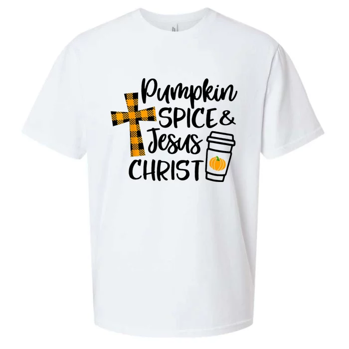 Halloween Christian Pumpkin Spice And Jesus Christ Fall Leaf Sueded Cloud Jersey T-Shirt