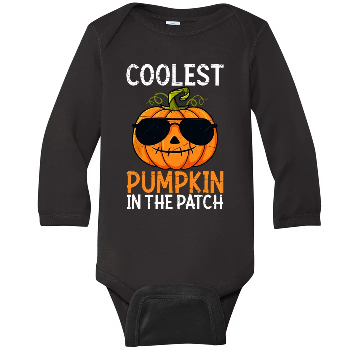 Halloween Coolest Pumpkin In The Patch Baby Long Sleeve Bodysuit