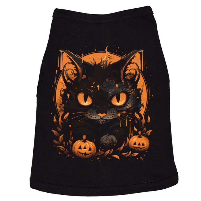 Halloween Cat Pumpkins Doggie Tank