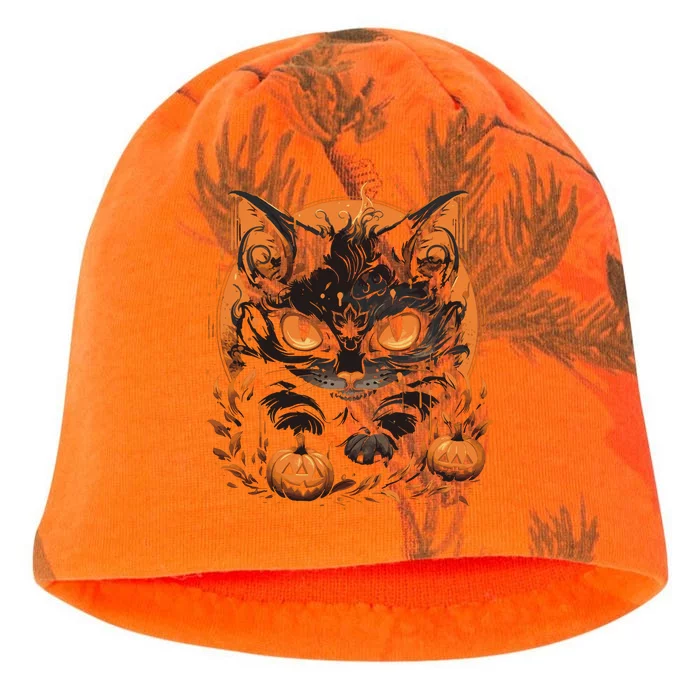 Halloween Cat Pumpkins Kati - Camo Knit Beanie