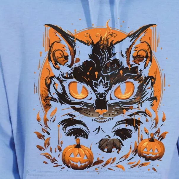 Halloween Cat Pumpkins Unisex Surf Hoodie