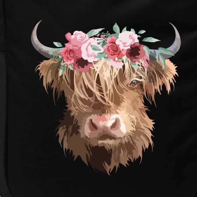 Highland Cow Painting Impact Tech Backpack