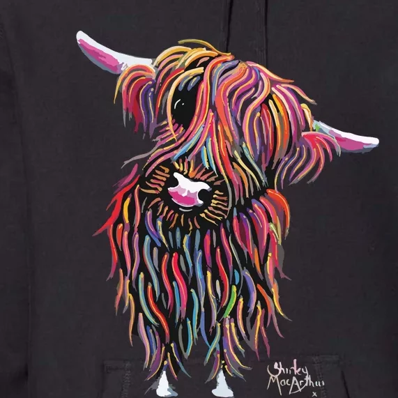 HiGHLaND CoW PRiNT ANiMaL PRiNT BoLLY Premium Hoodie