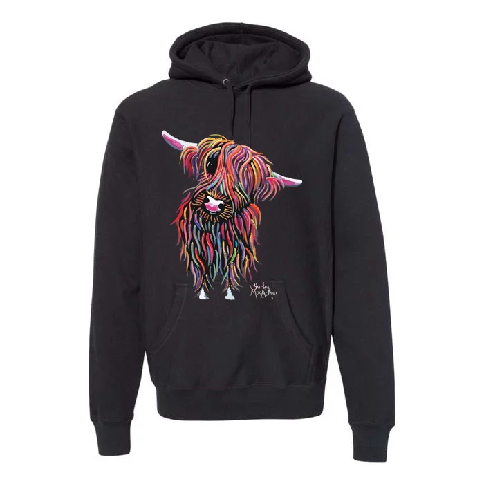 HiGHLaND CoW PRiNT ANiMaL PRiNT BoLLY Premium Hoodie