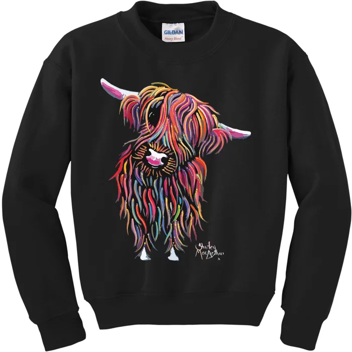 HiGHLaND CoW PRiNT ANiMaL PRiNT BoLLY Kids Sweatshirt