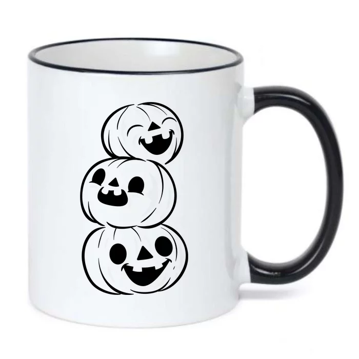 Halloween Cute Pumpkins Black Color Changing Mug