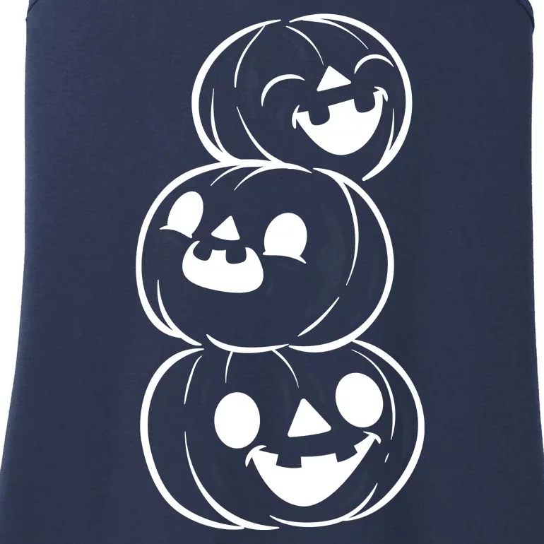 Halloween Cute Pumpkins Ladies Essential Tank