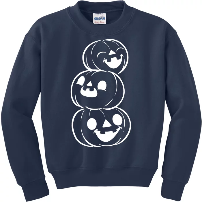 Halloween Cute Pumpkins Kids Sweatshirt