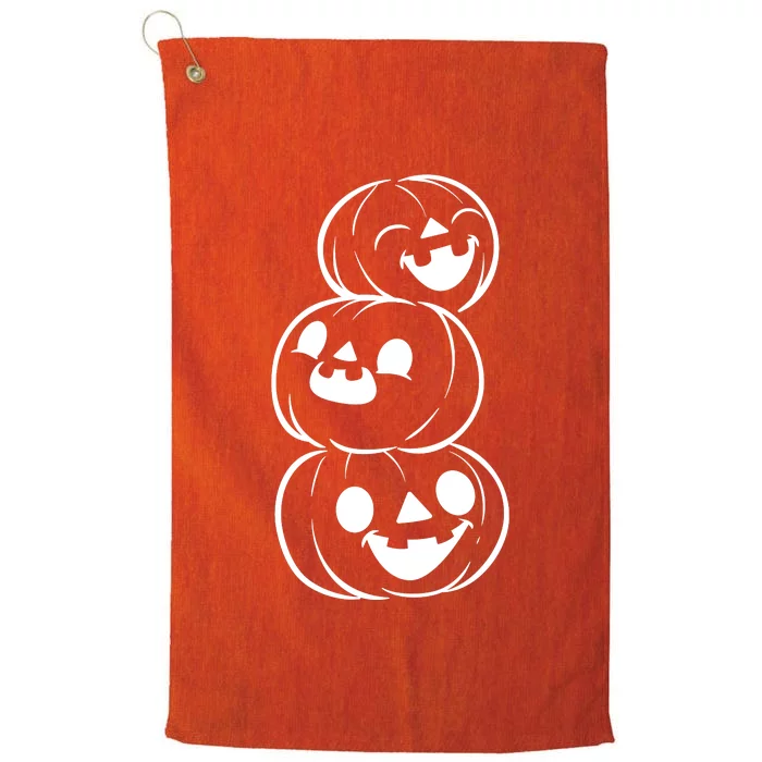 Halloween Cute Pumpkins Platinum Collection Golf Towel