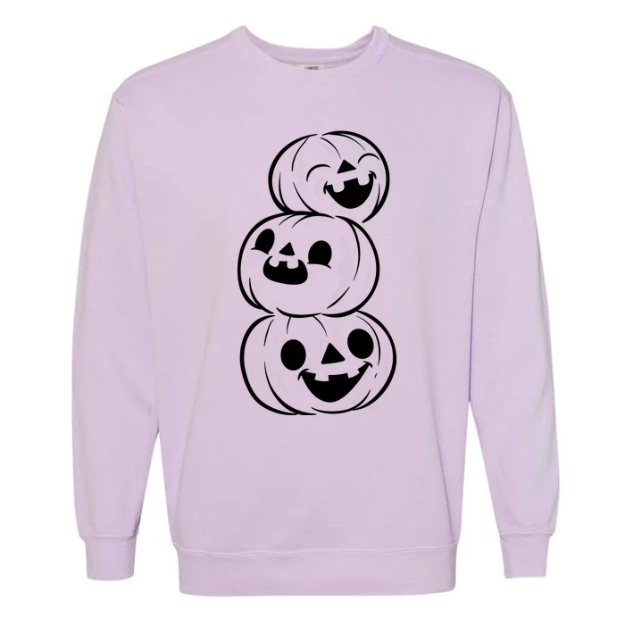 Halloween Cute Pumpkins Garment-Dyed Sweatshirt