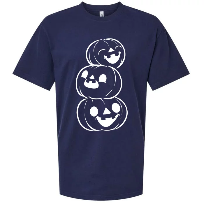 Halloween Cute Pumpkins Sueded Cloud Jersey T-Shirt