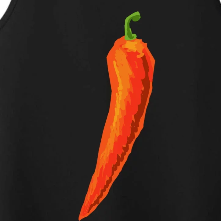 Hot Chili Pepper Funny Gift For Spicy Food Lover Gift Performance Tank