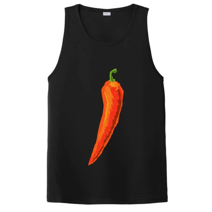 Hot Chili Pepper Funny Gift For Spicy Food Lover Gift Performance Tank