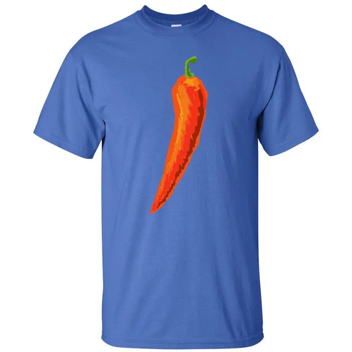 Hot Chili Pepper Funny Gift For Spicy Food Lover Gift Tall T-Shirt