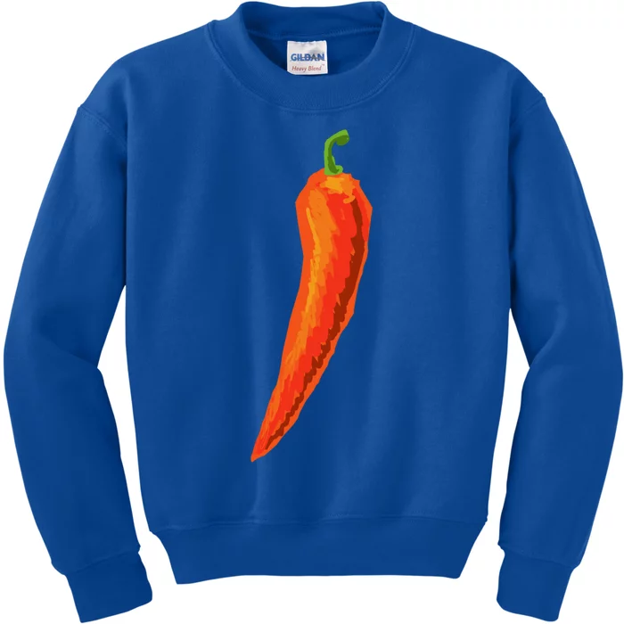 Hot Chili Pepper Funny Gift For Spicy Food Lover Gift Kids Sweatshirt