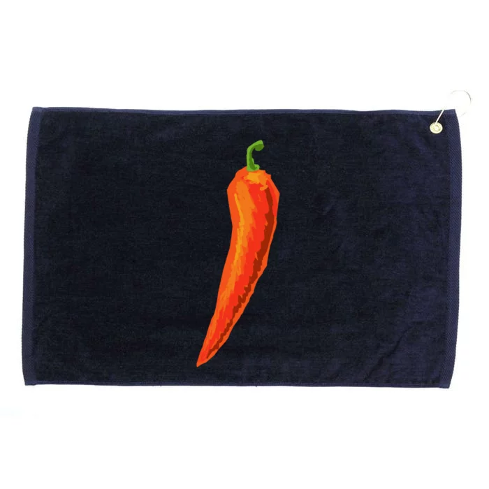 Hot Chili Pepper Funny Gift For Spicy Food Lover Gift Grommeted Golf Towel