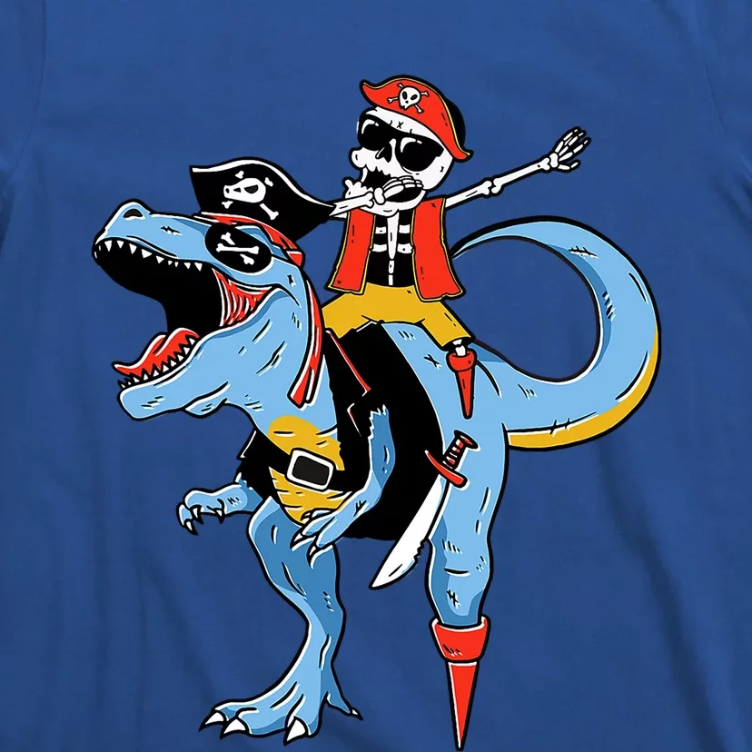 Halloween Costume Pirate Skeleton Dinosaur Trex Gift T-Shirt