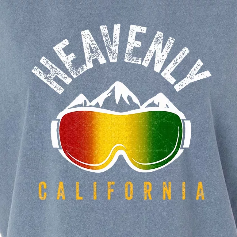 Heavenly California Rasta Lake Tahoe Jamaica Winter Reggae Garment-Dyed Women's Muscle Tee