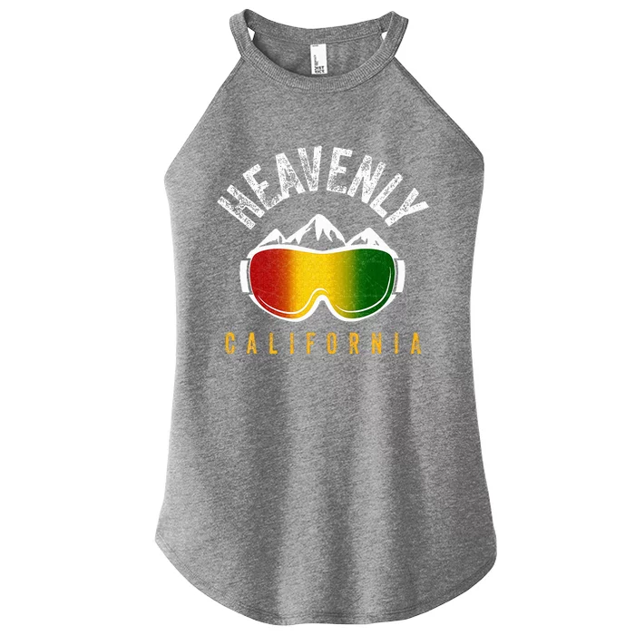 Heavenly California Rasta Lake Tahoe Jamaica Winter Reggae Women’s Perfect Tri Rocker Tank