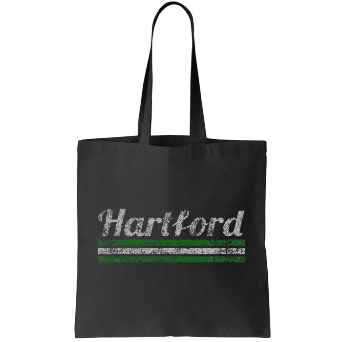 Hartford Connecticut Retro Vintage Weathered Tote Bag