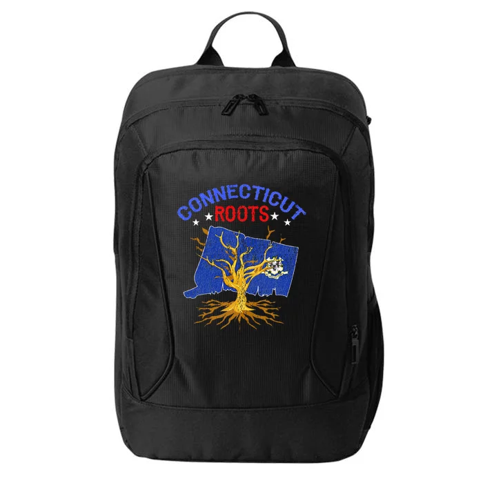 Home Connecticut Roots State Tree Gift Grown Tree Flag Lover City Backpack