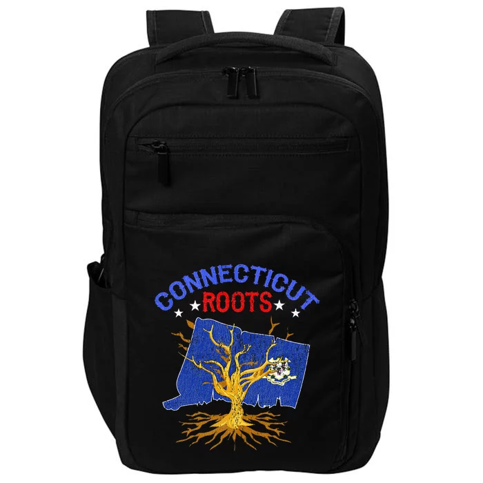 Home Connecticut Roots State Tree Gift Grown Tree Flag Lover Impact Tech Backpack