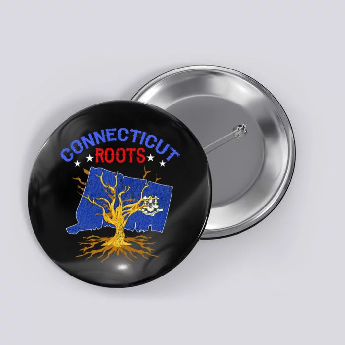 Home Connecticut Roots State Tree Gift Grown Tree Flag Lover Button