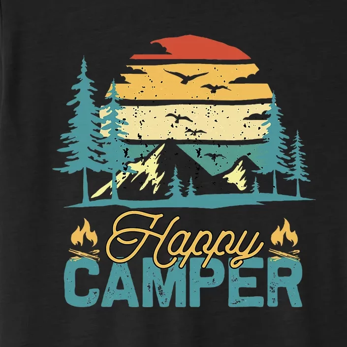 Happy Camper Retro Matching Camping Crew ChromaSoft Performance T-Shirt