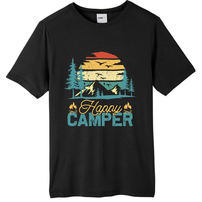 Happy Camper Retro Matching Camping Crew ChromaSoft Performance T-Shirt