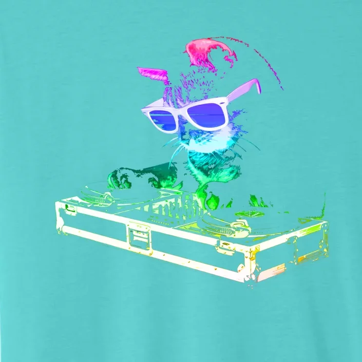 House Cat (Rainbow Dj Cat Kitty) Great Gift ChromaSoft Performance T-Shirt