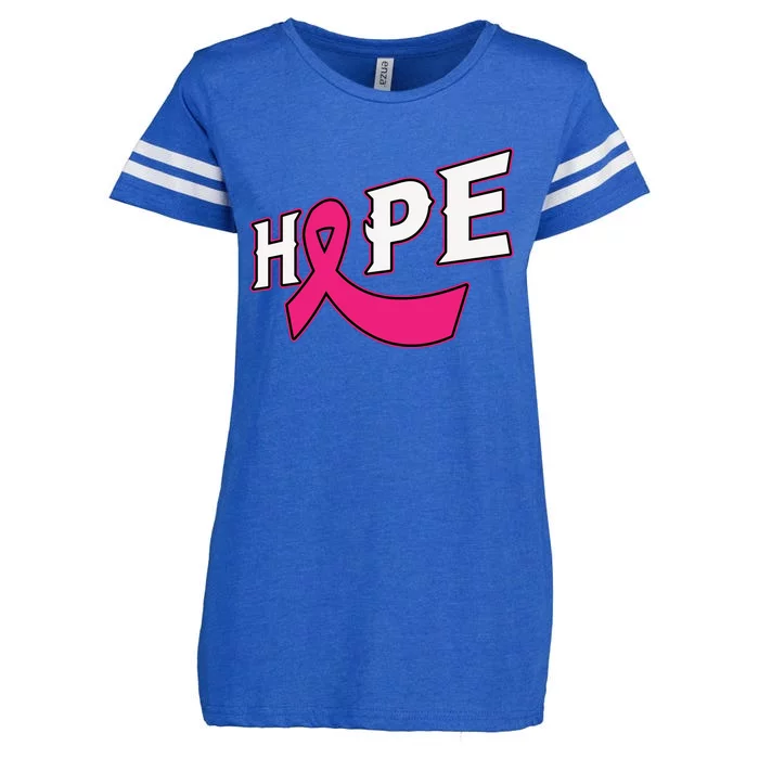 Hope Cancer Ribbon World Cancer Day Motivation Enza Ladies Jersey Football T-Shirt