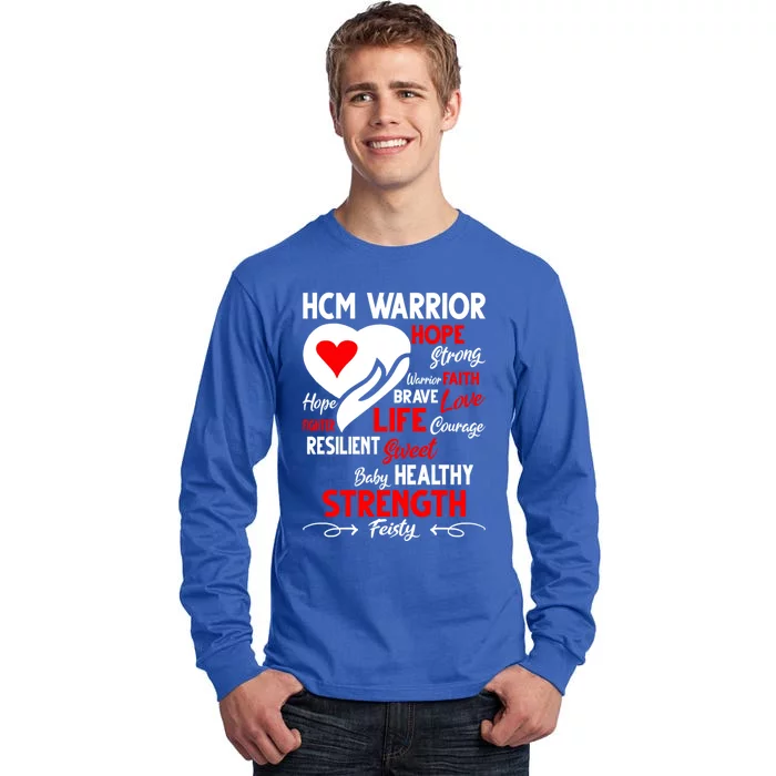 Hypertrophic Cardiomyopathy Raising Awareness Hcm Warrior Funny Gift Tall Long Sleeve T-Shirt